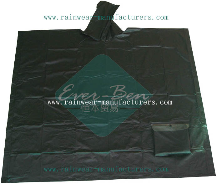 black rain poncho